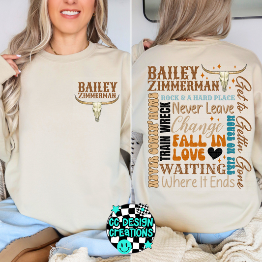 Bailey Zimmerman Collage PNG Digital Download