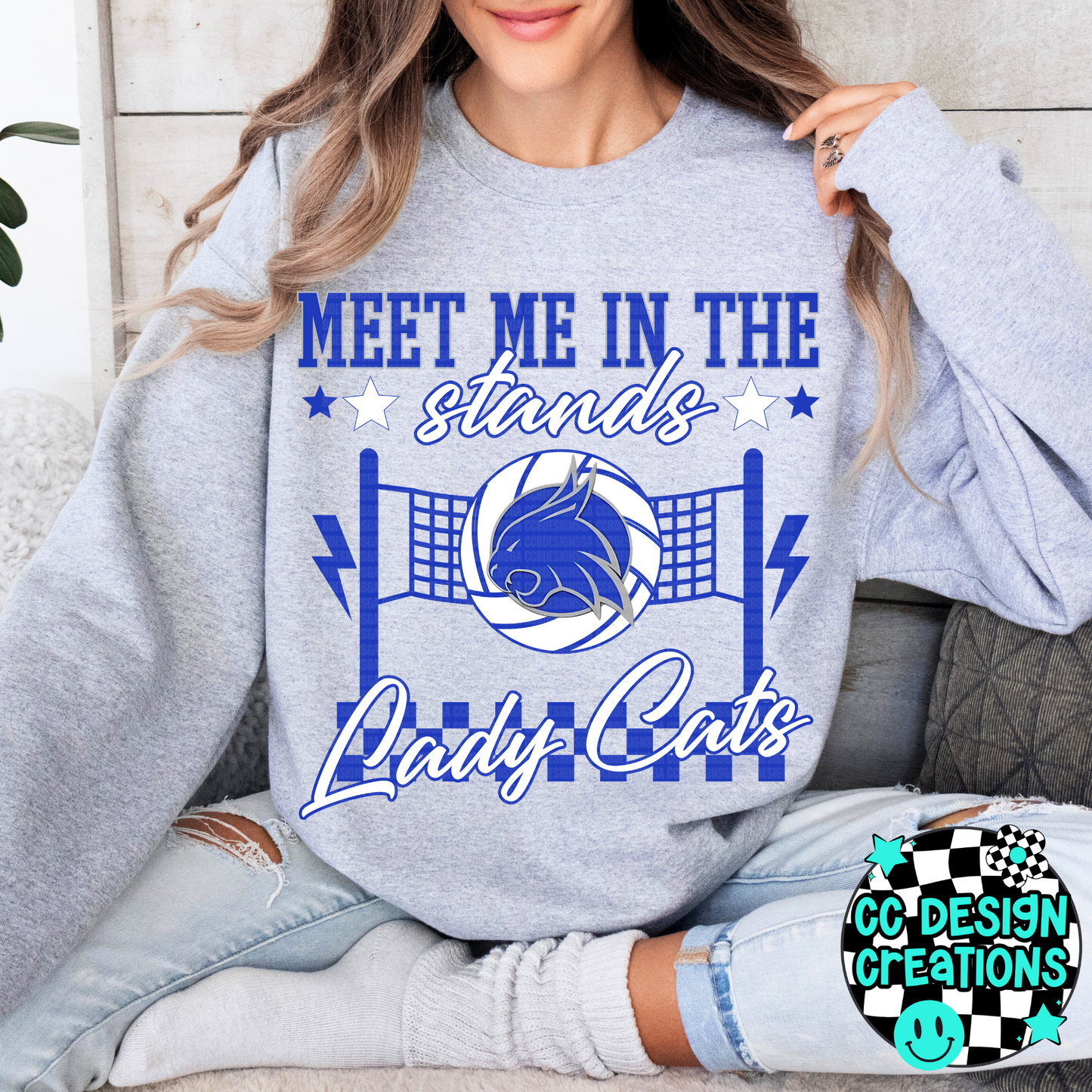 CUSTOM Meet Me In The Stands Volleyball School Spirit PNG Digital Download