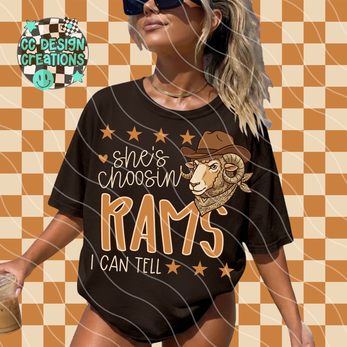 SHE'S CHOOSIN RAMS MASCOT PNG DIGITAL DOWNLOAD