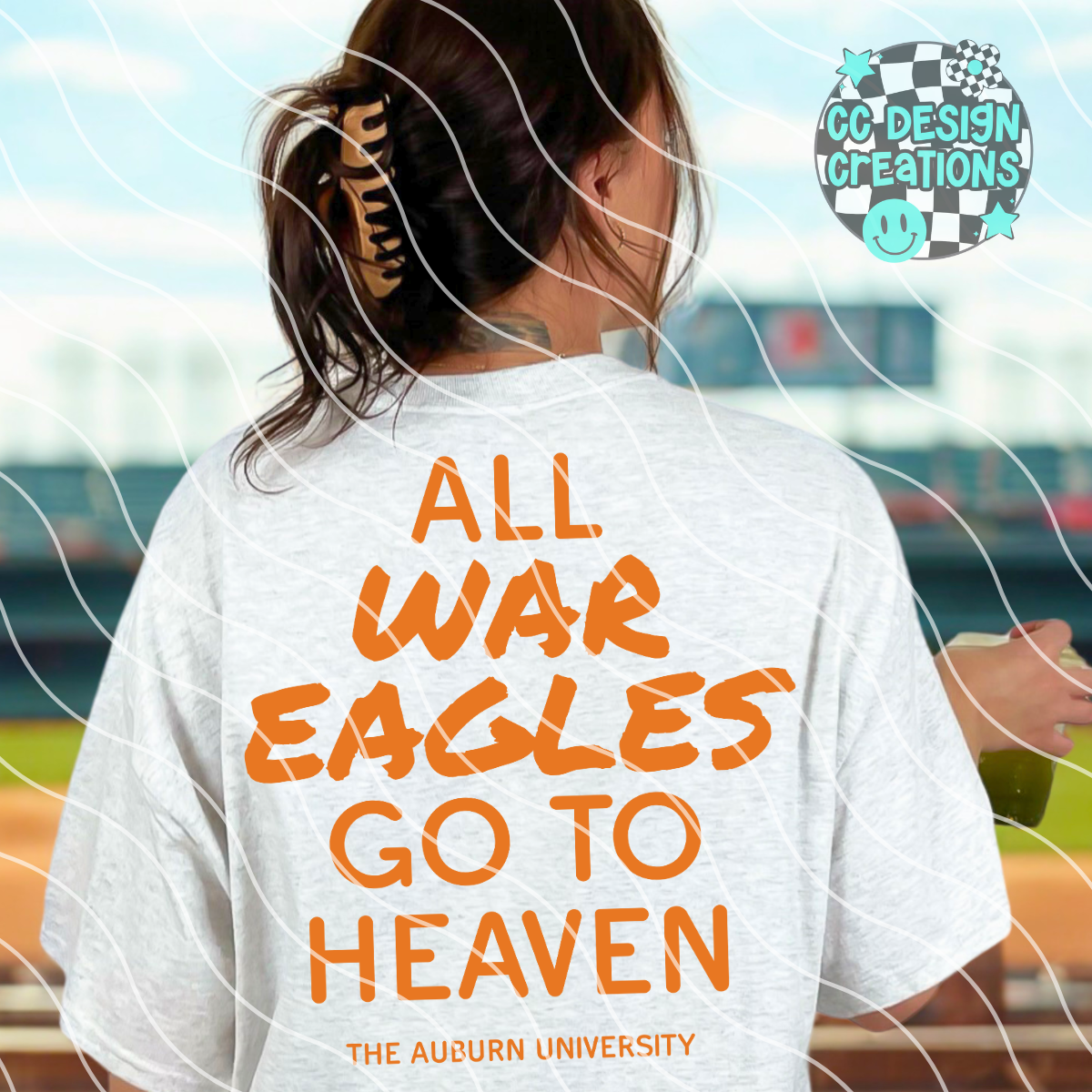 All War Eagles Go To Heaven PNG Digital Download