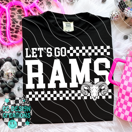 Lets Go Rams PNG Digital Download