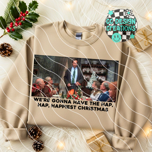 Hap Hap Happiest Christmas PNG Digital Download