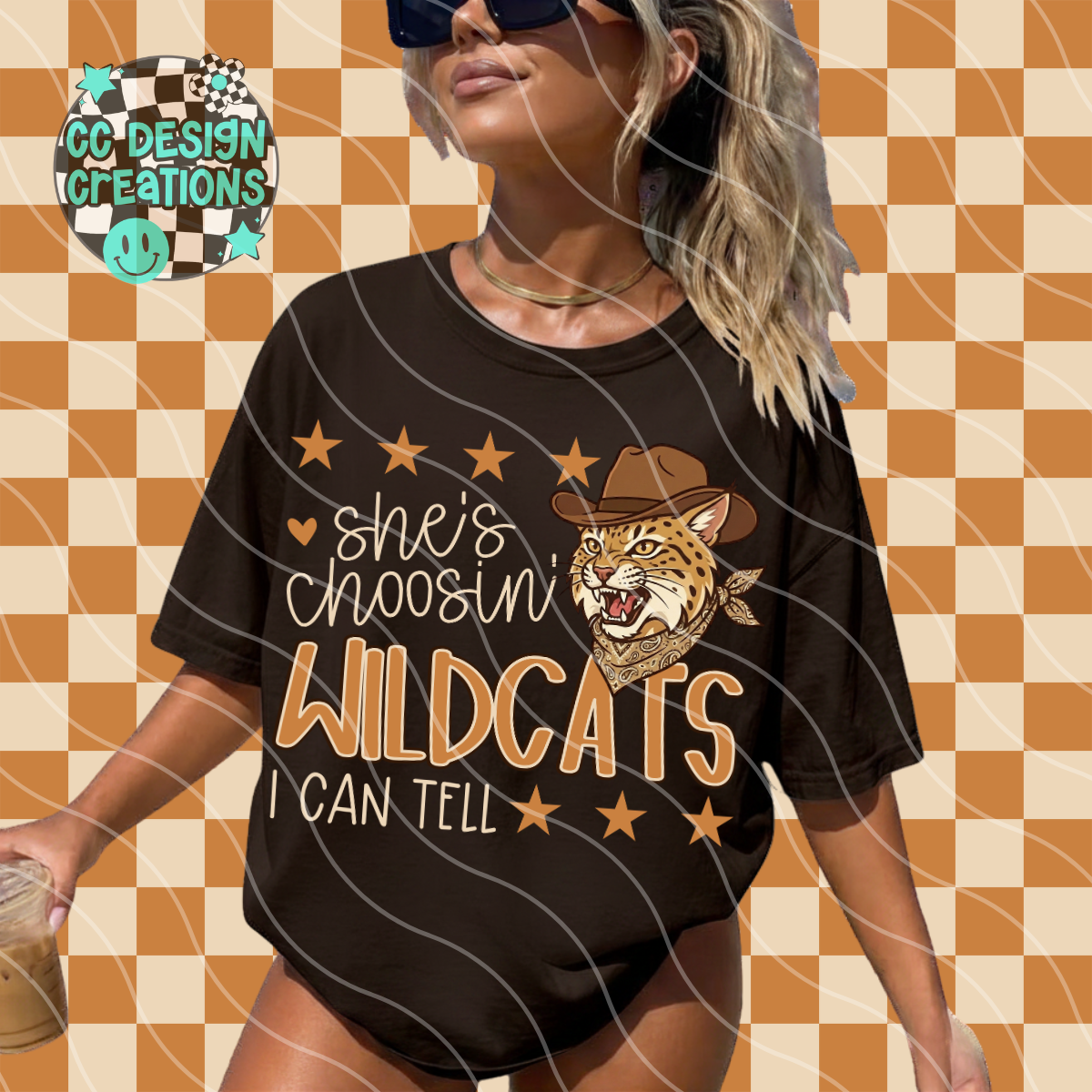 SHE'S CHOOSIN WILDCATS MASCOT PNG DIGITAL DOWNLOAD