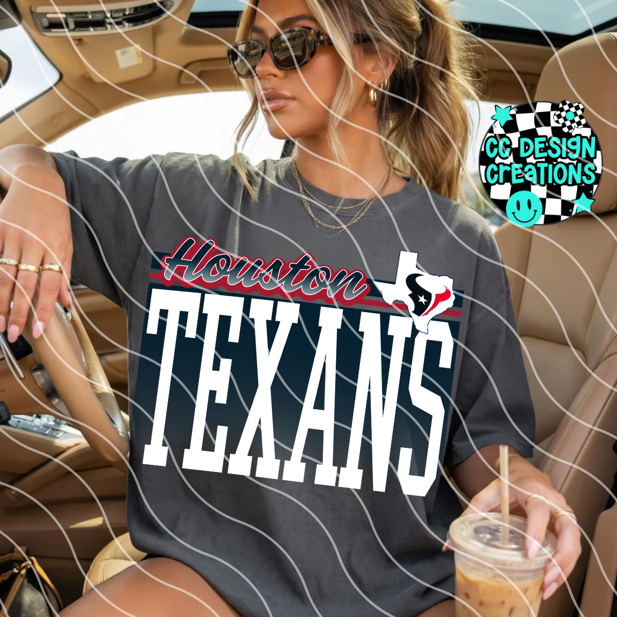 TEXANS RETRO GAME DAY FOOTBALL PNG DIGITAL DOWNLOAD