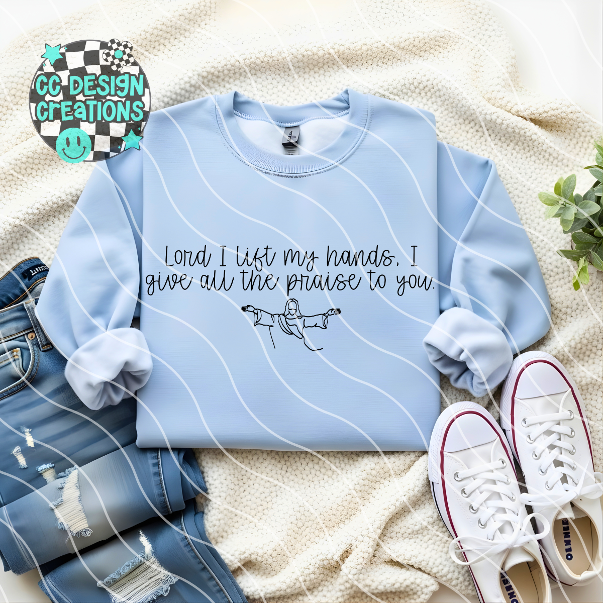 Lord I Lift My Hands PNG Digital Download