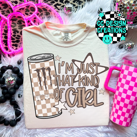 Just That Kind of Girl Monst er PNG Digital Download
