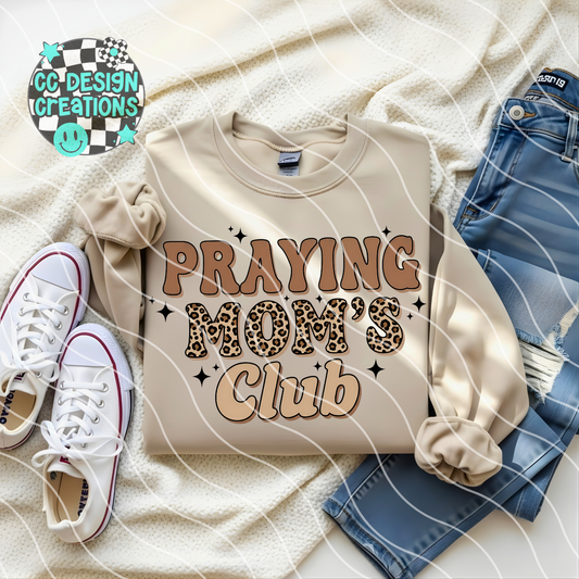 Praying Moms Club PNG Digital Download