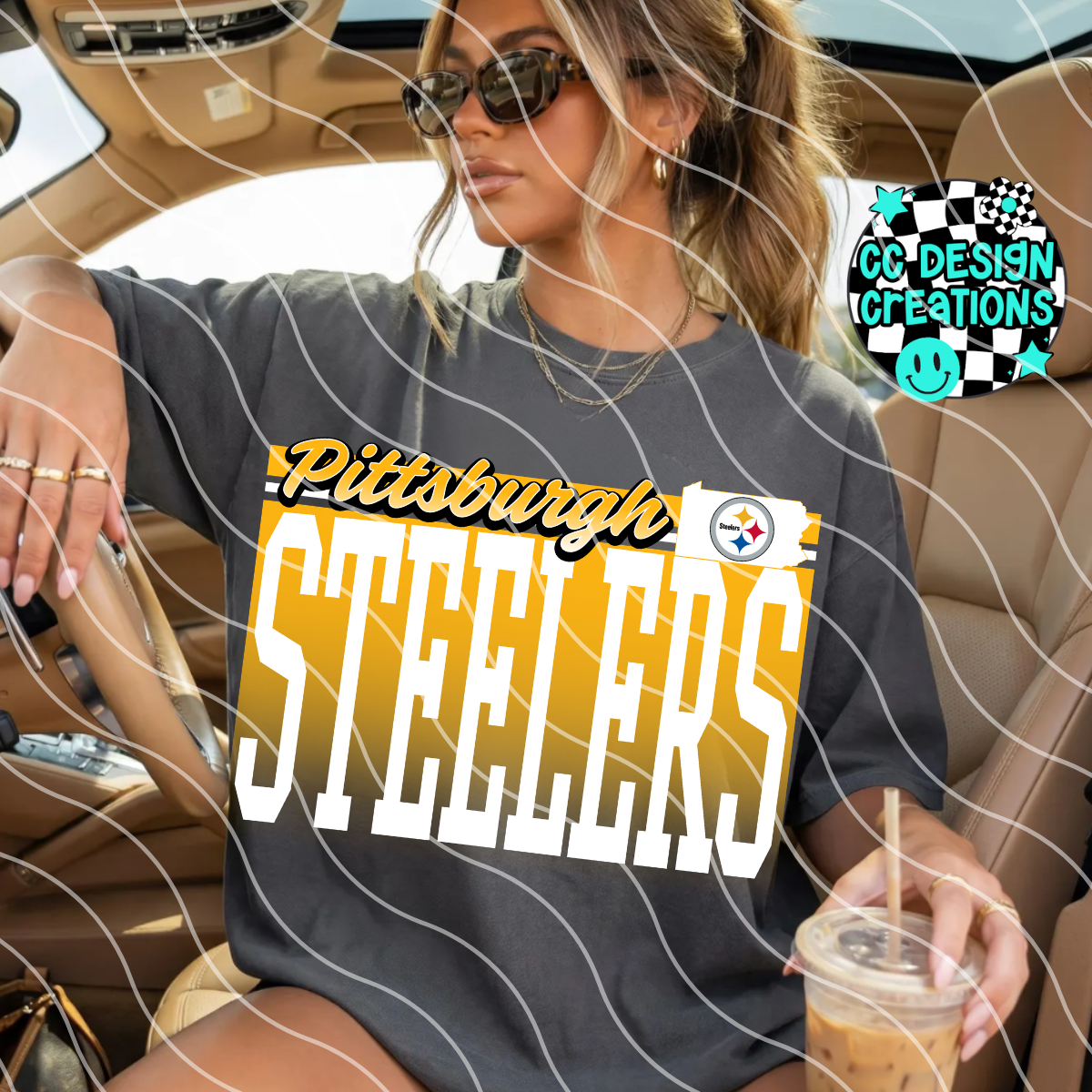 STEEL ERS RETRO GAME DAY FOOTBALL PNG DIGITAL DOWNLOAD