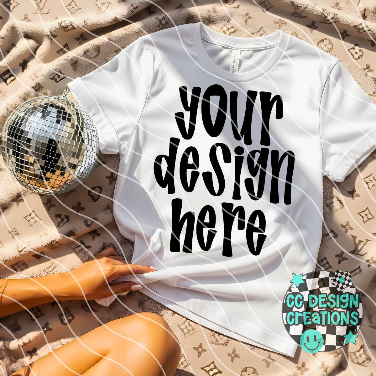 Boujee White Tee Mock 2