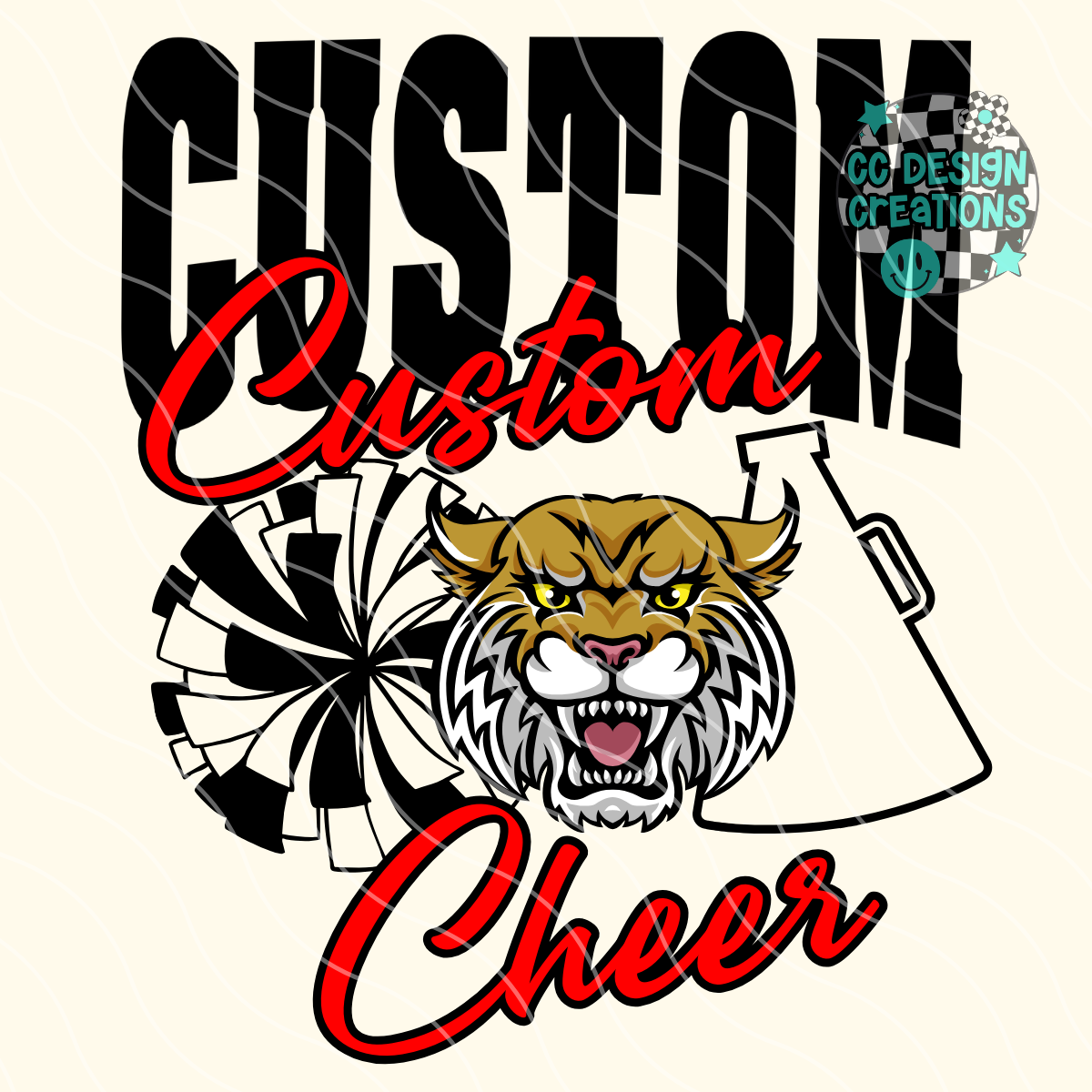 CUSTOM Cheer Mascot PNG Digital Download
