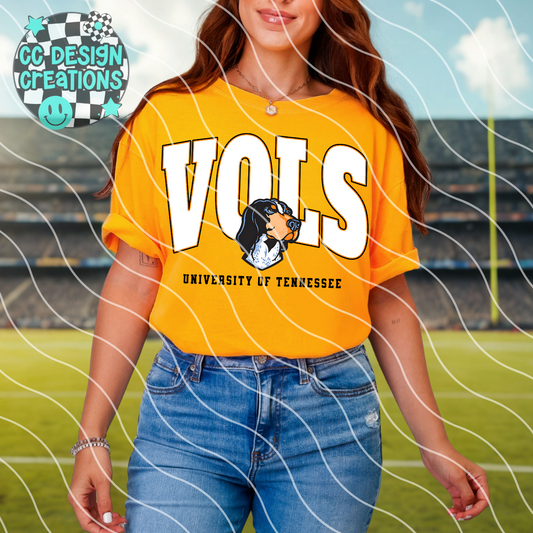 Vols Varsity Football PNG Digital Download (2 Files/Distressed Included)