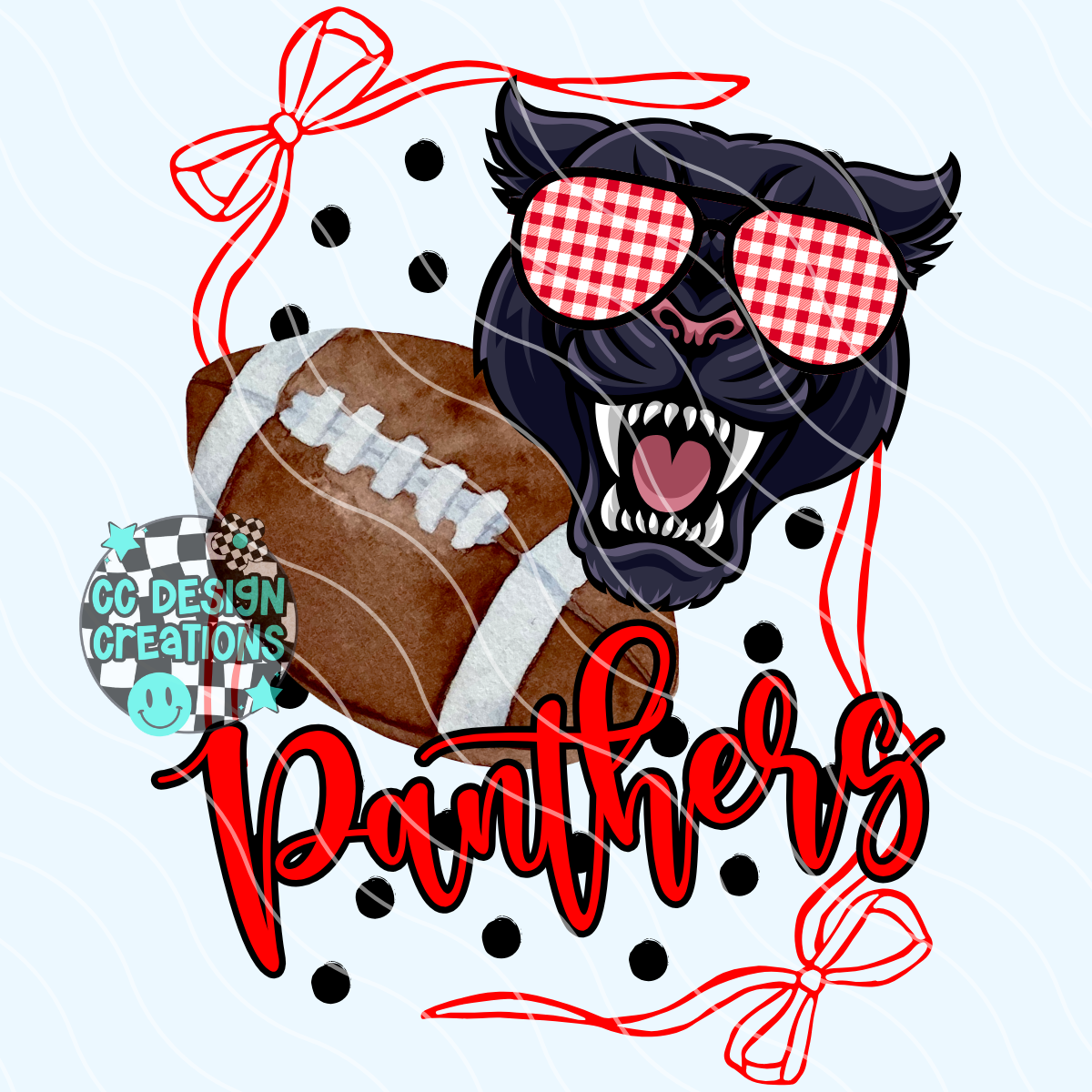 CUSTOM Preppy Coquette Football School Spirit PNG Digital Download