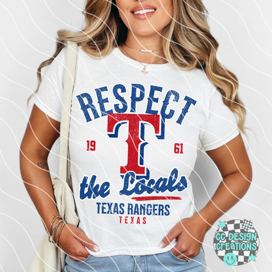 Respect The Locals Rangers PNG Digital Download