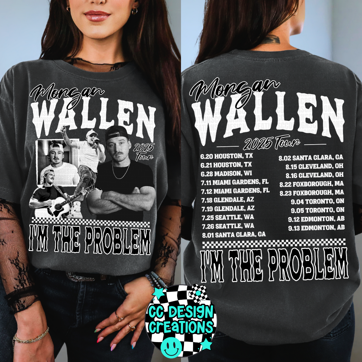 Wallen I'm The Problem Tour PNG Digital Download (3 Versions Included)