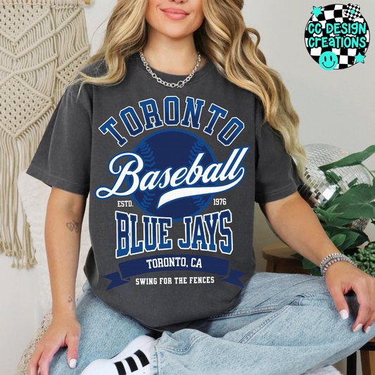 Blue Jays Swing For The Fences Baseball PNG Digital Download