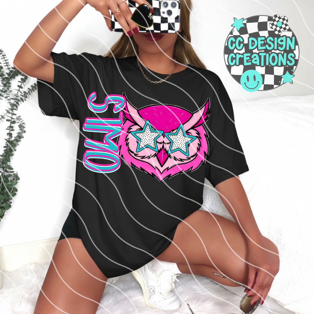 Owls Preppy Mascot PNG Digital Download