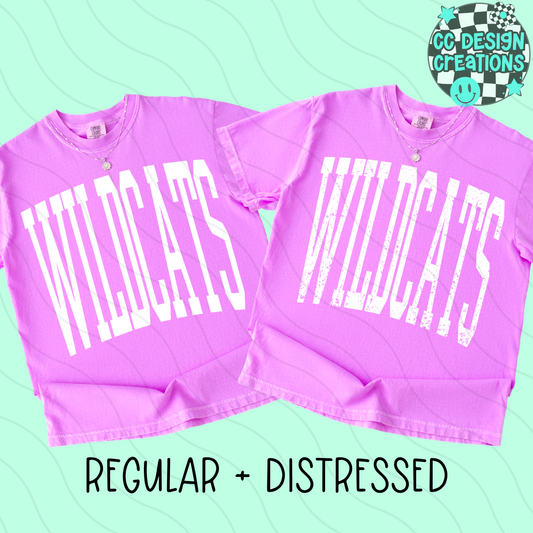WILDCATS MASCOT SKINNY VARSITY PNG DIGITAL DOWNLOAD (REG + DIS INCLUDED)