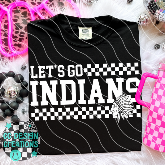 Lets Go Indians PNG Digital Download