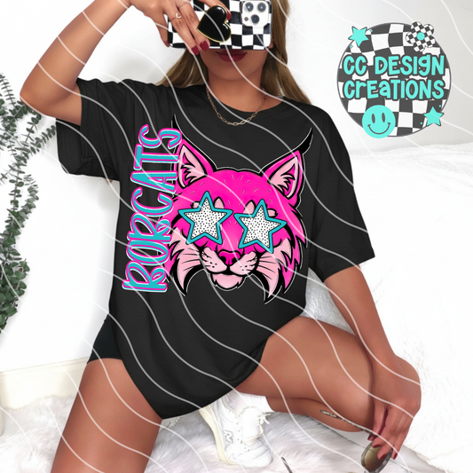 Bobcats Preppy Mascot PNG Digital Download