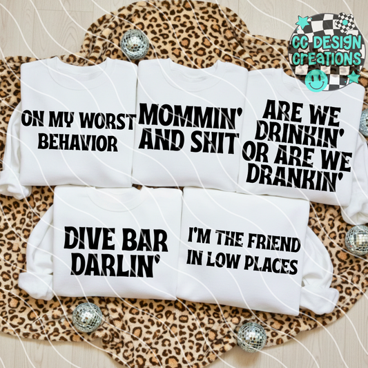 Snarky Bundle Bold PNG Digital Download