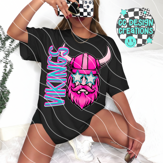 Vikings Preppy Mascot PNG Digital Download