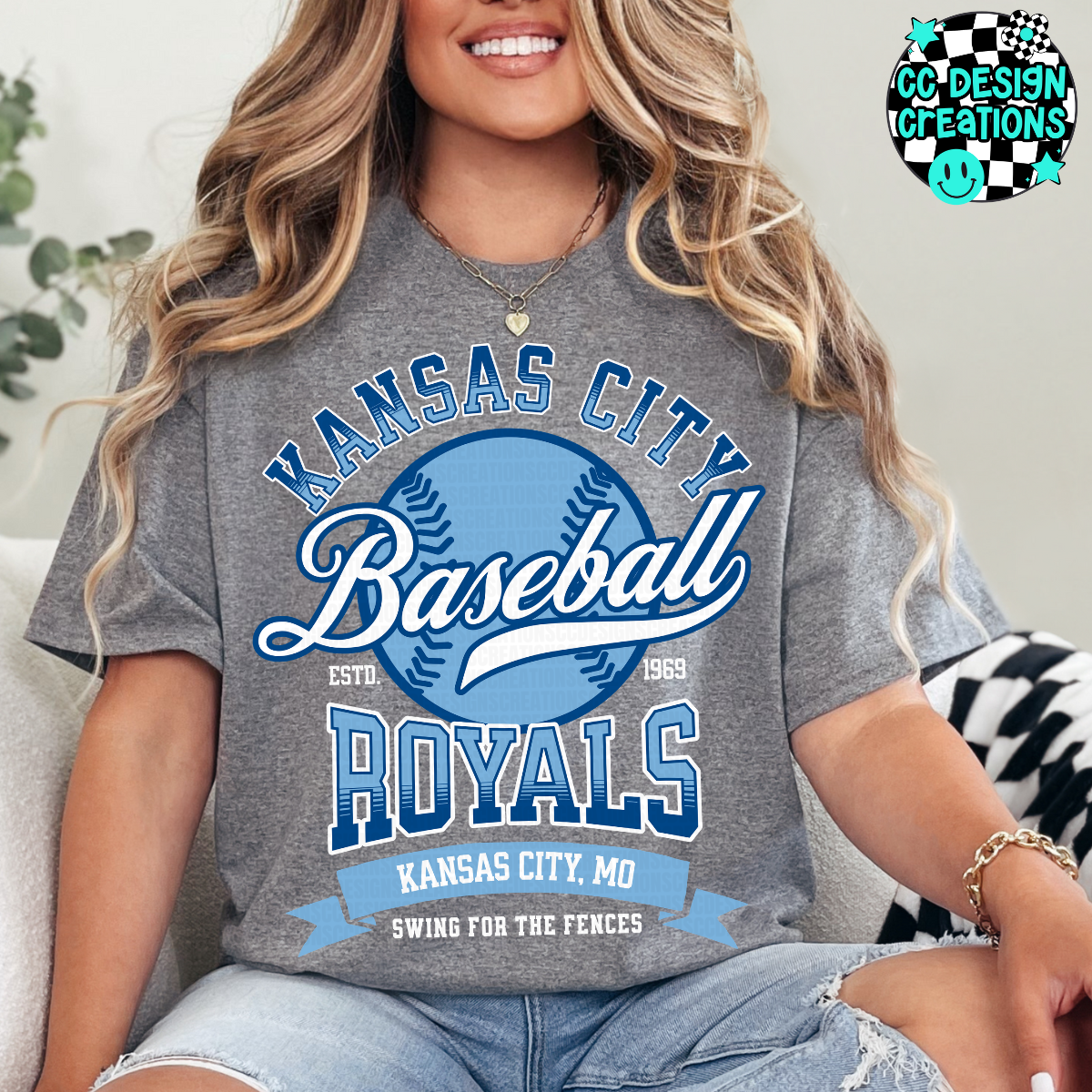 Royals Swing For The Fences Baseball PNG Digital Download