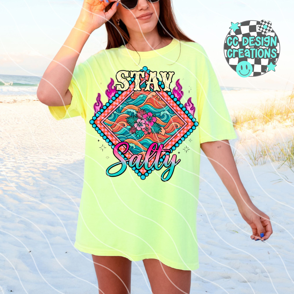 Stay Salty Fire PNG Digital Download