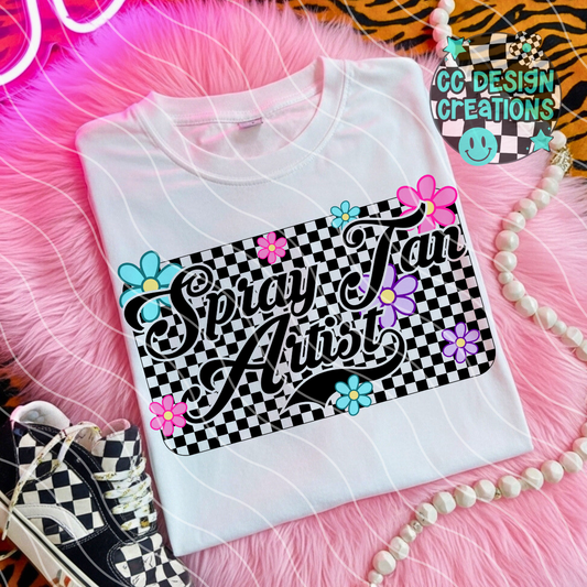 Spray Tan Artist Retro Spring PNG Digital Download