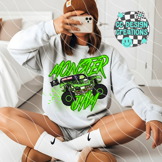 MJ Grave Digger PNG Digital Download