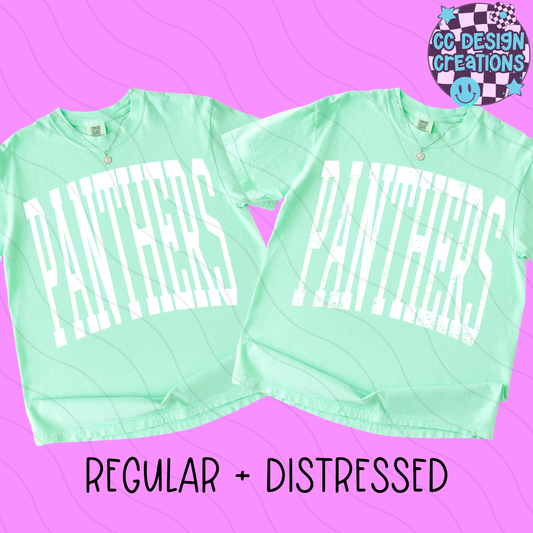 PANTHERS MASCOT SKINNY VARSITY PNG DIGITAL DOWNLOAD (REG + DIS INCLUDED)