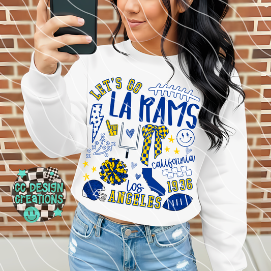 Rams Collage PNG Digital Download