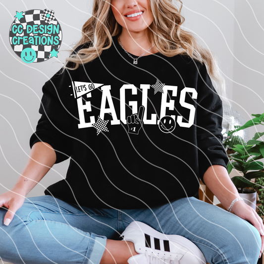 Eagles School Spirit Mascot PNG Digital Download