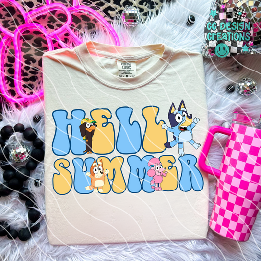 Hello Summer Characters 1 PNG Digital Download