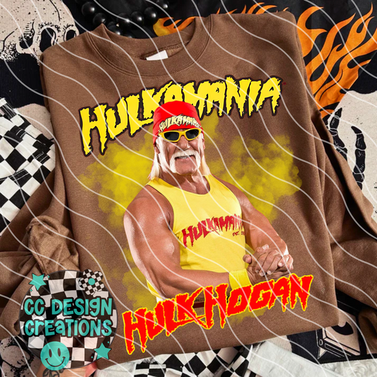 Hulk Hogan Hulkamania PNG Digital Download