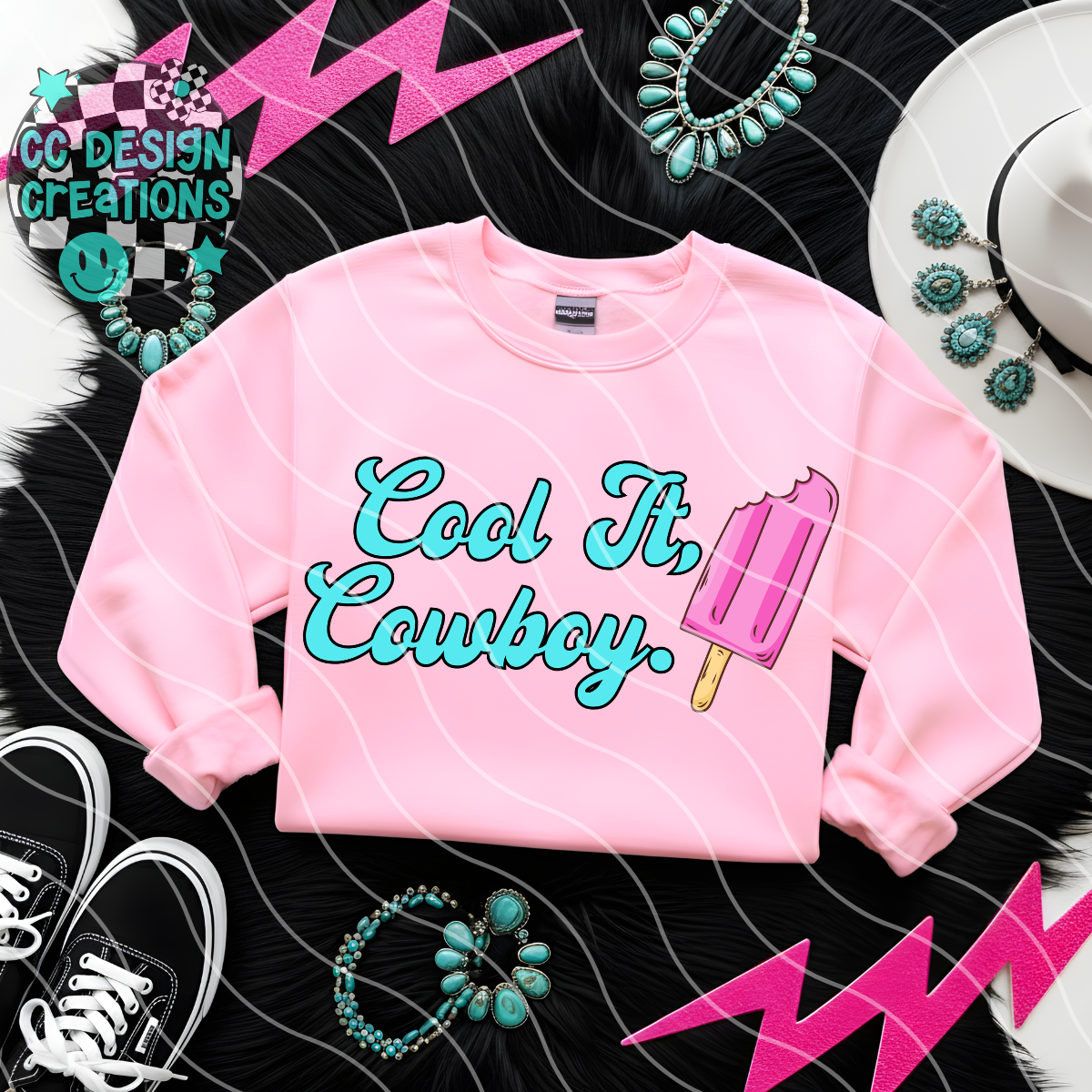 Cool It Cowboy PNG Digital Download