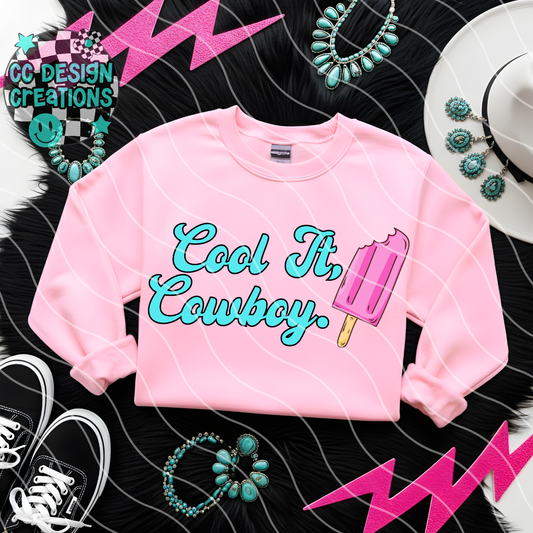 Cool It Cowboy PNG Digital Download