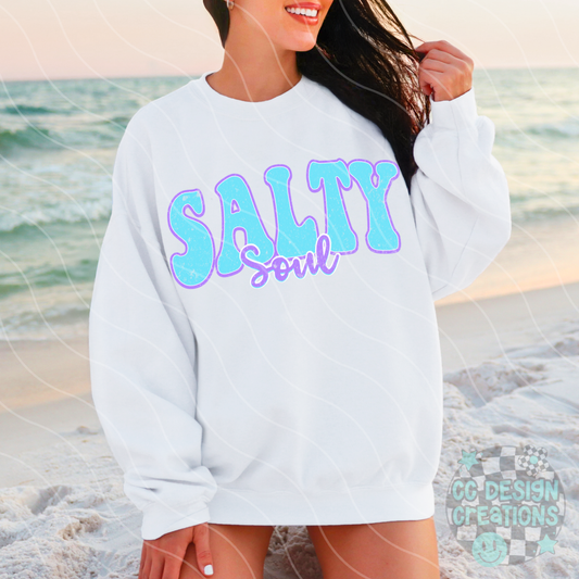 Salty Soul Blue PNG Digital Download