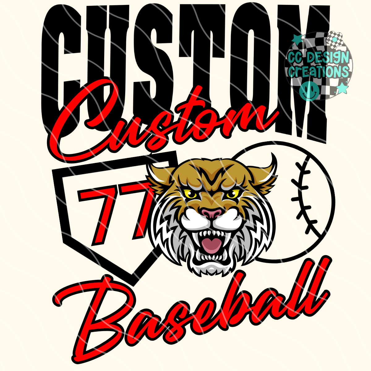 CUSTOM Baseball Mascot PNG Digital Download