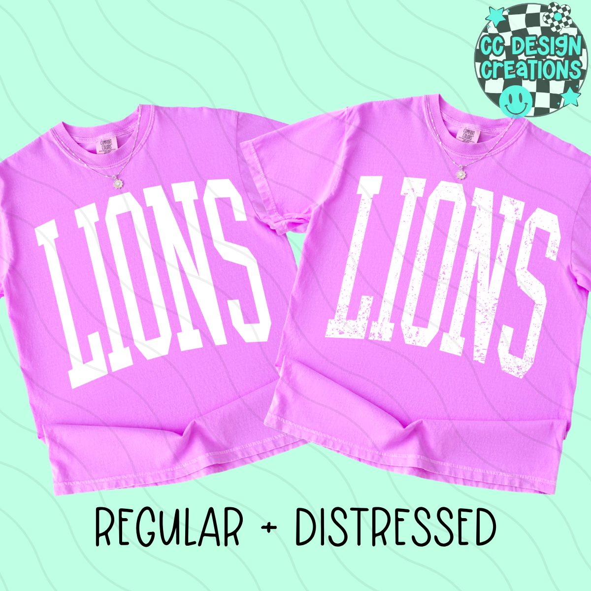 LIONS MASCOT SKINNY VARSITY PNG DIGITAL DOWNLOAD (REG + DIS INCLUDED)