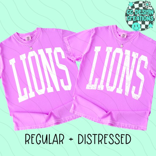 LIONS MASCOT SKINNY VARSITY PNG DIGITAL DOWNLOAD (REG + DIS INCLUDED)
