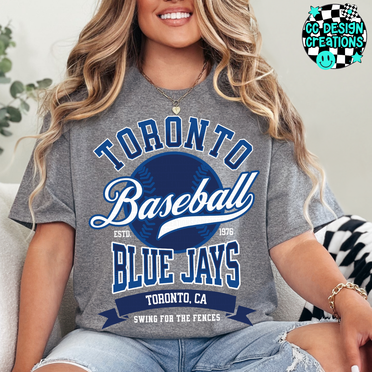 Blue Jays Swing For The Fences Baseball PNG Digital Download