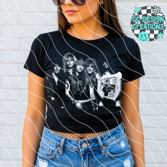 Gunsnroses Halftone PNG Digital Download