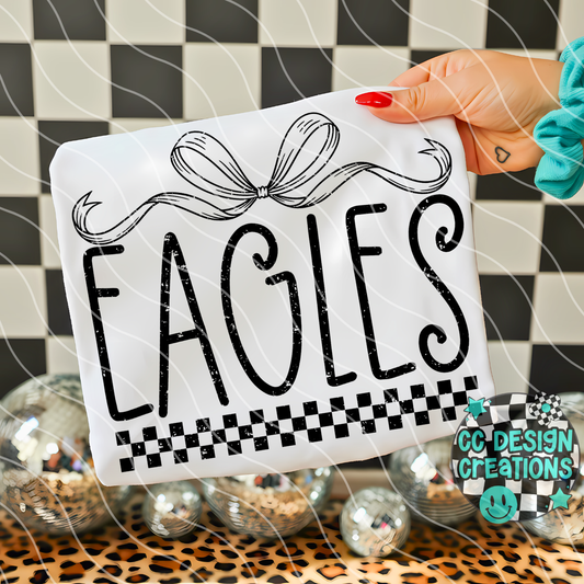 Eagles Distressed Mascot PNG Digital Download