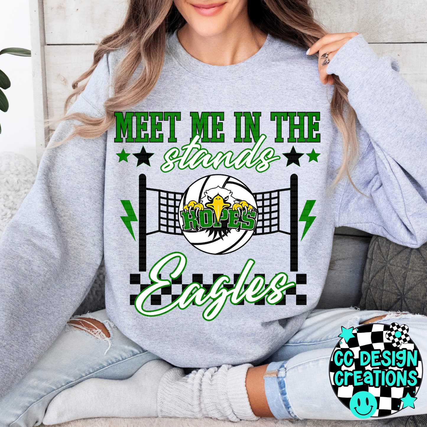 CUSTOM Meet Me In The Stands Volleyball School Spirit PNG Digital Download