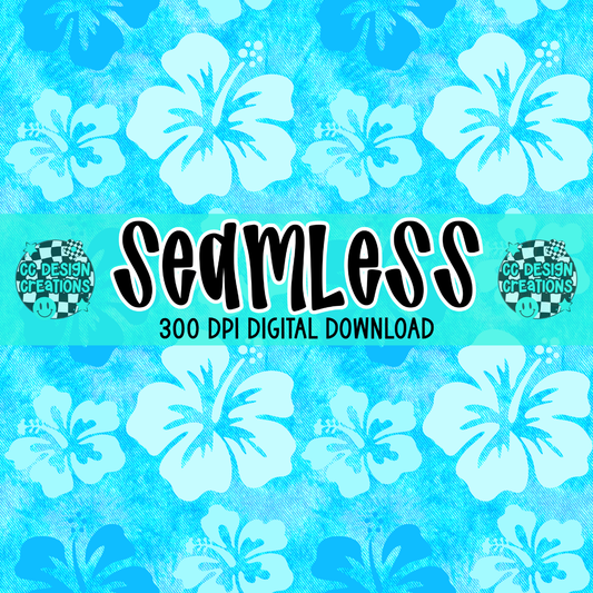 HIBISCUS SEAMLESS PNG Digital Download