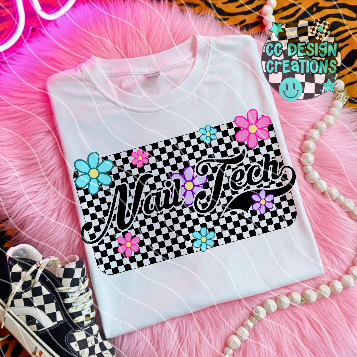 Nail Tech Retro Spring PNG Digital Download