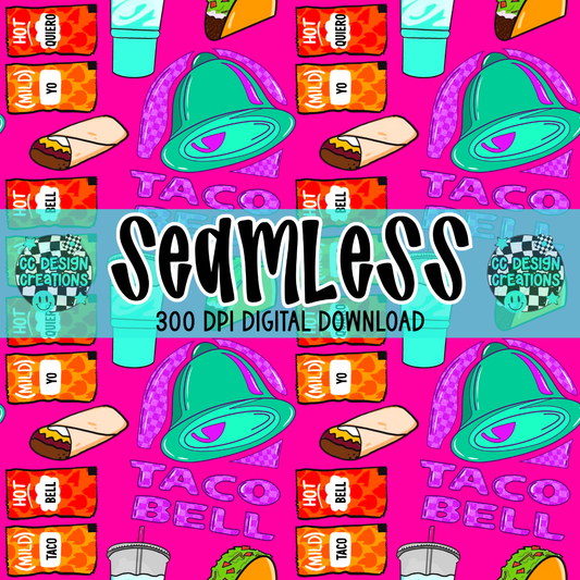 TBELL SEAMLESS PNG DIGITAL DOWNLOAD
