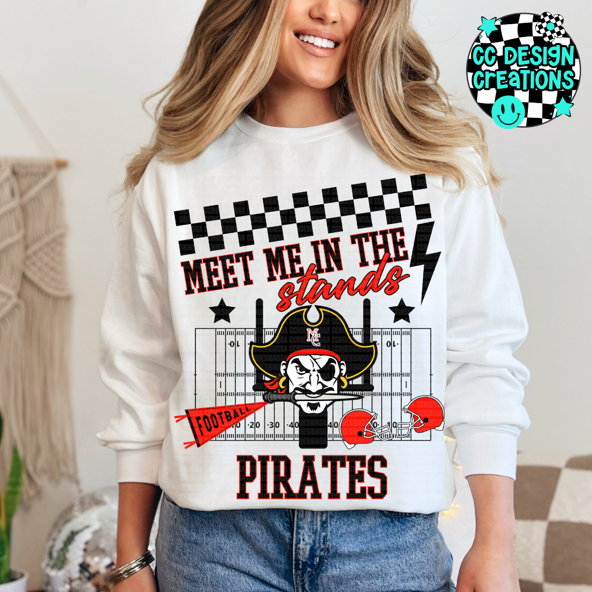 CUSTOM Meet Me In The Stands Football School Spirit PNG Digital Download