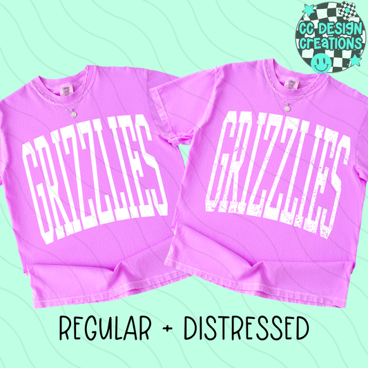 GRIZZLIES MASCOT SKINNY VARSITY PNG DIGITAL DOWNLOAD (REG + DIS INCLUDED)