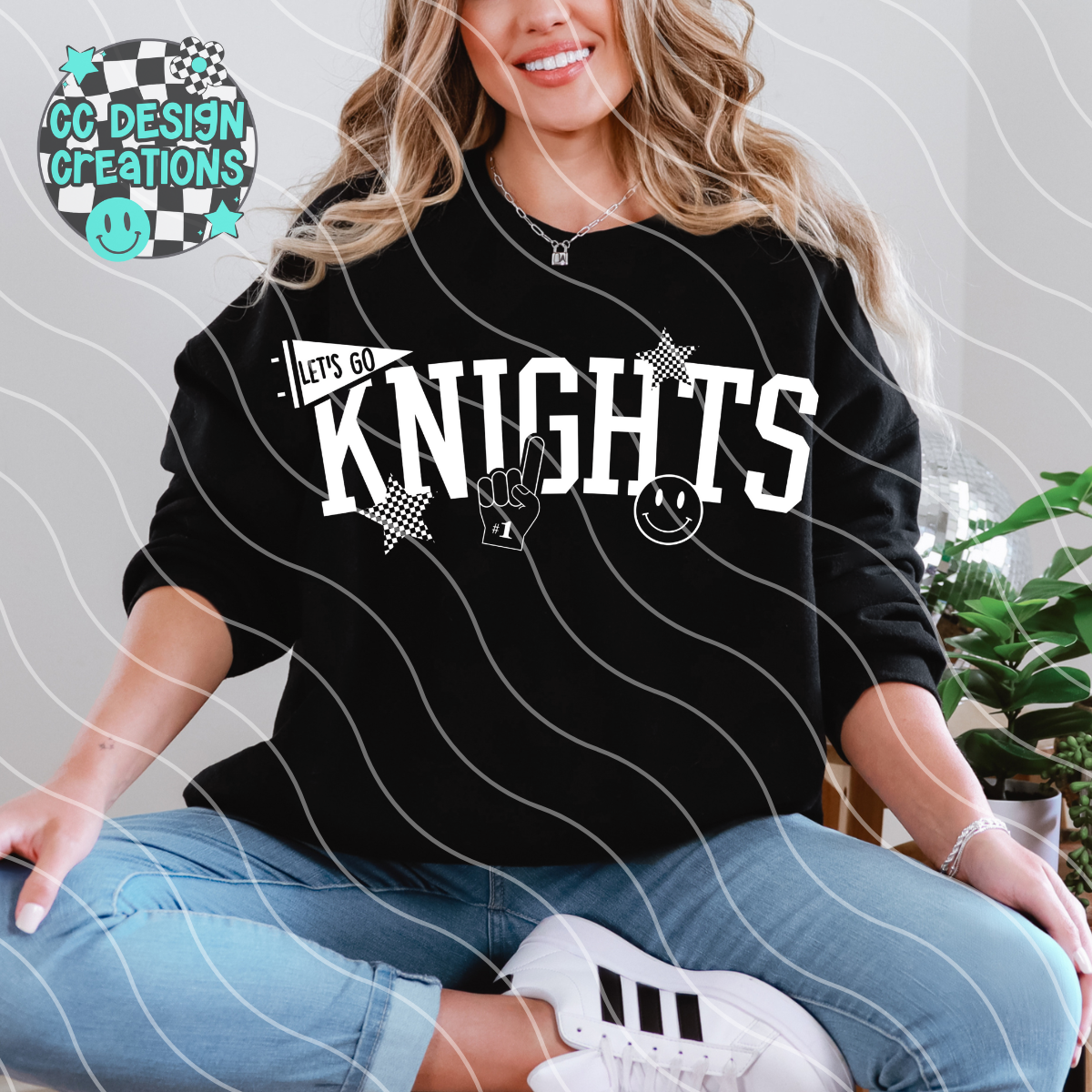 Knights School Spirit Mascot PNG Digital Download